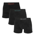 Black - Front - Lyle & Scott Mens Devon Boxer Shorts (Pack of 3)