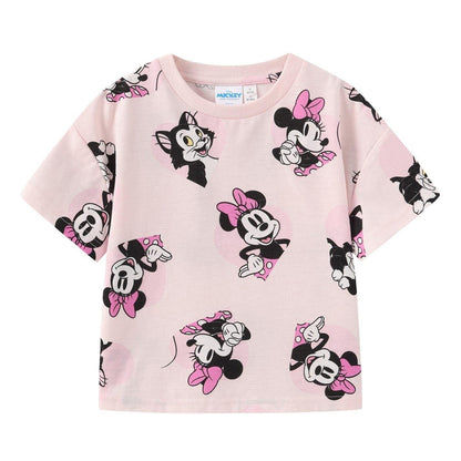 Pink - Lifestyle - Disney Girls Mickey Mouse T-Shirt & Shorts Set