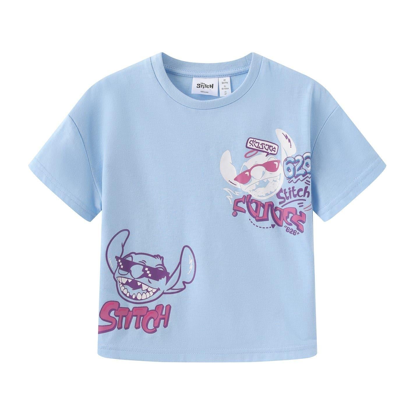 Vibrant - Back - Lilo & Stitch Childrens-Kids Stitch Top & Bottom Set