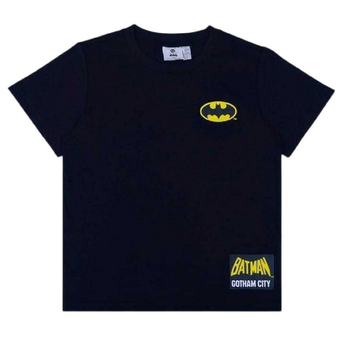 Black-Yellow - Back - Batman Childrens-Kids T-Shirt & Shorts Set