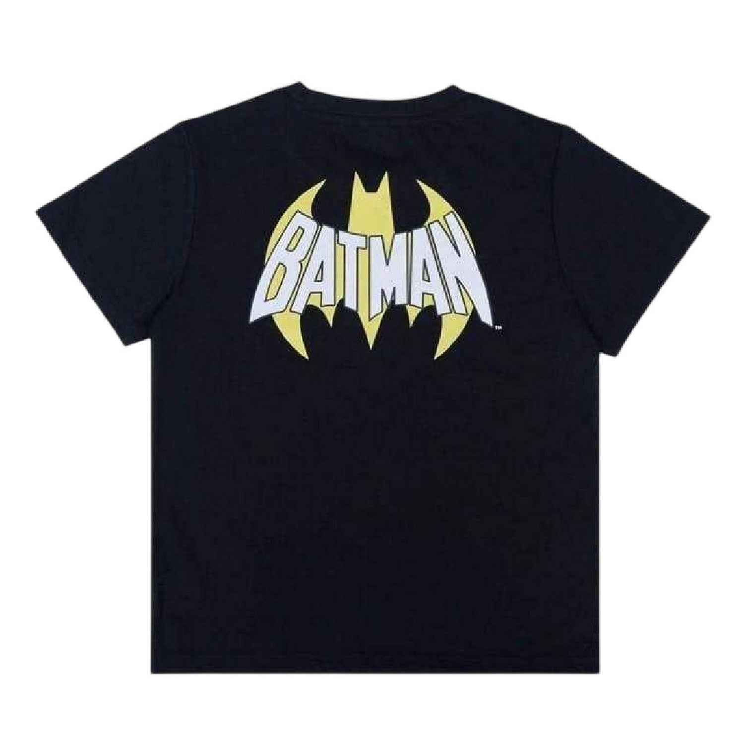 Black-Yellow - Lifestyle - Batman Childrens-Kids T-Shirt & Shorts Set
