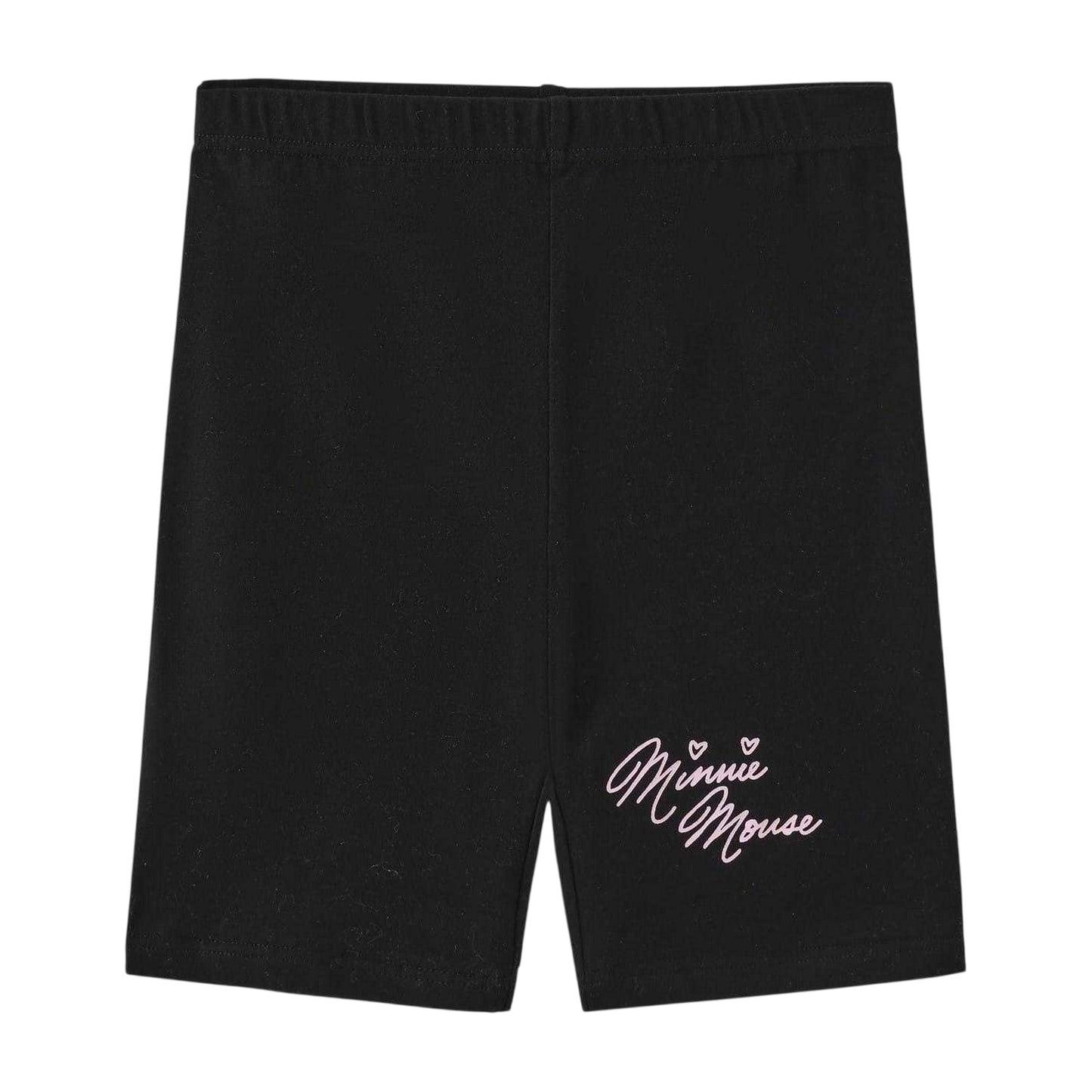 Pink-Black - Pack Shot - Disney Childrens-Kids Minnie Mouse T-Shirt & Shorts Set