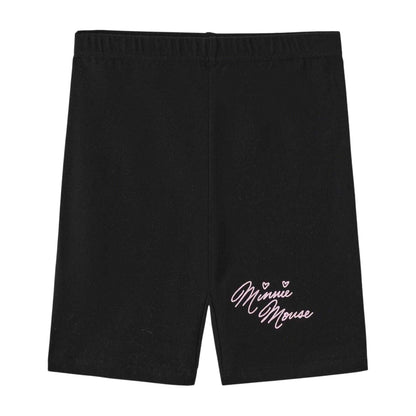 Pink-Black - Pack Shot - Disney Childrens-Kids Minnie Mouse T-Shirt & Shorts Set