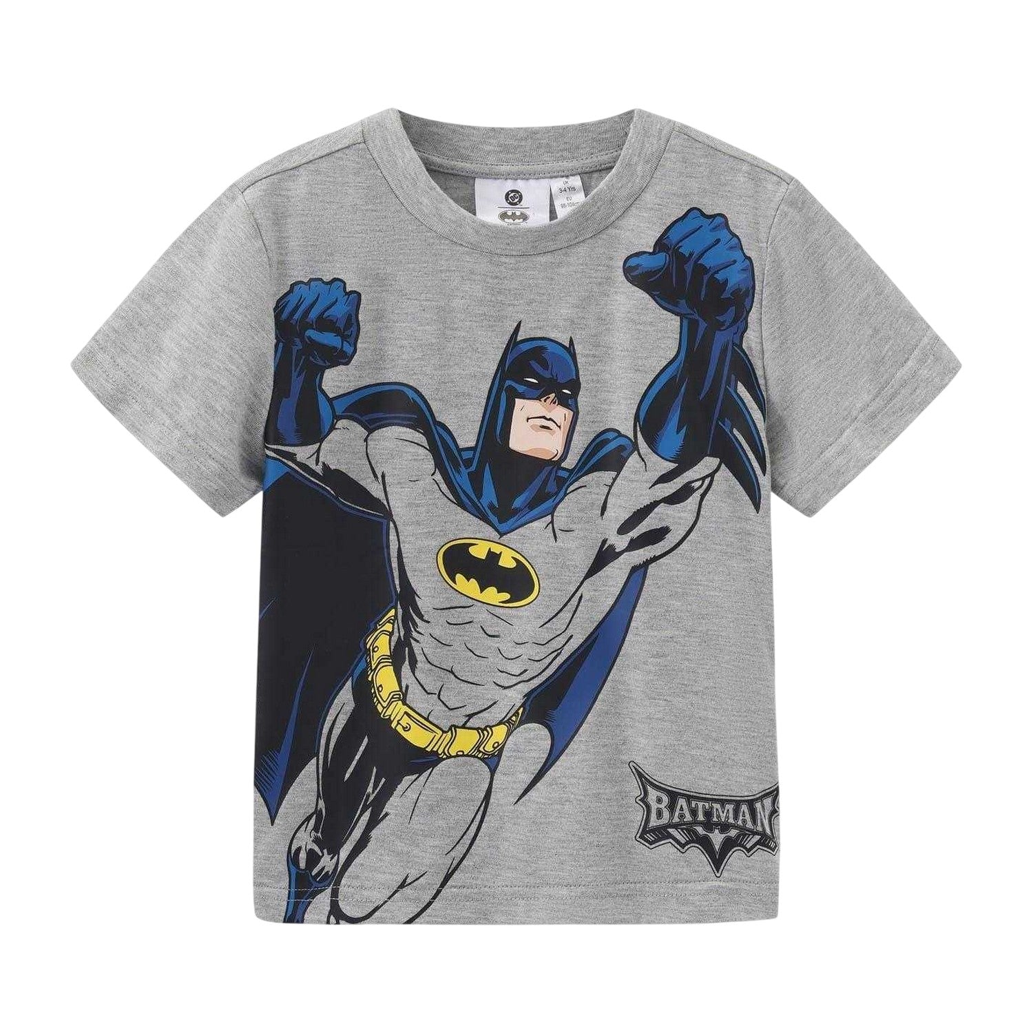 Black-Yellow - Back - Batman Baby T-Shirt & Shorts Set