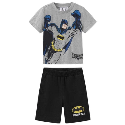 Black-Yellow - Front - Batman Baby T-Shirt & Shorts Set