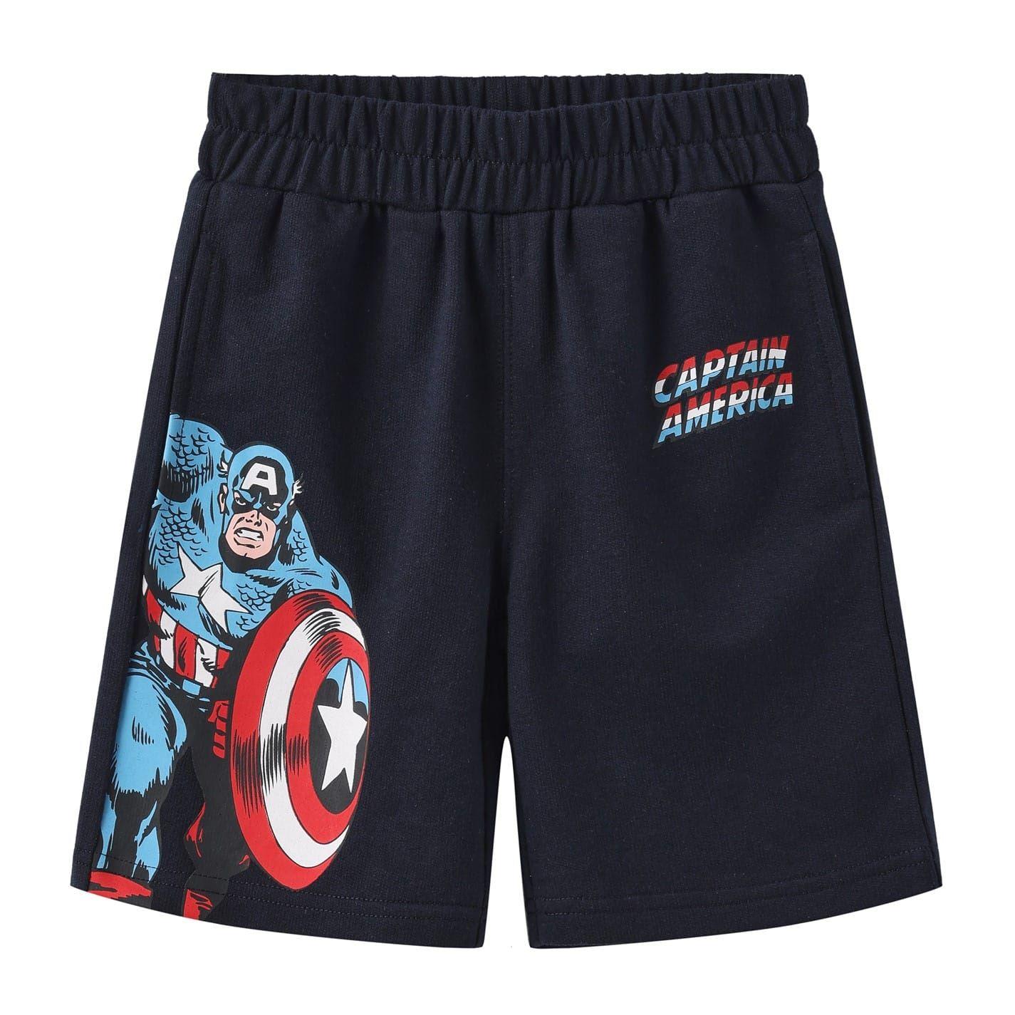 Blue - Lifestyle - Captain America Childrens-Kids Captain America T-Shirt & Shorts Set