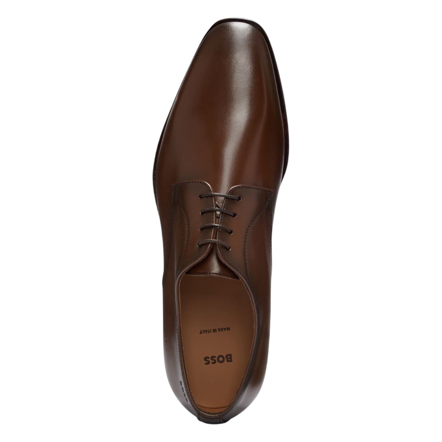 Brown - Lifestyle - Boss Mens Lisbon Leather Derby Shoes