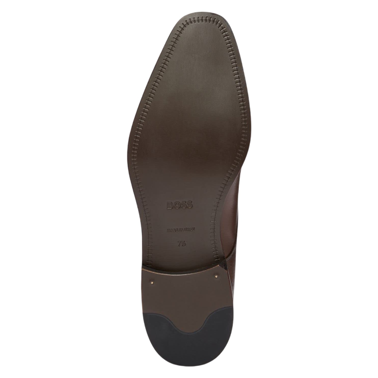 Brown - Pack Shot - Boss Mens Lisbon Leather Derby Shoes
