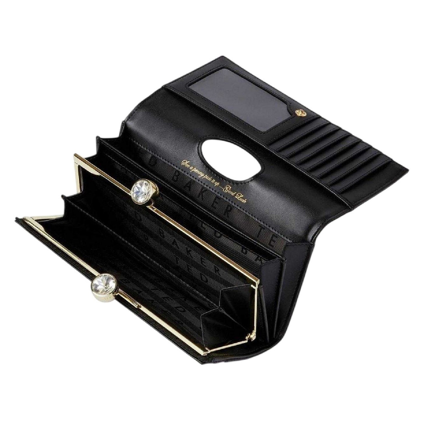 Black - Lifestyle - Ted Baker Womens-Ladies Josiey Leather Purse