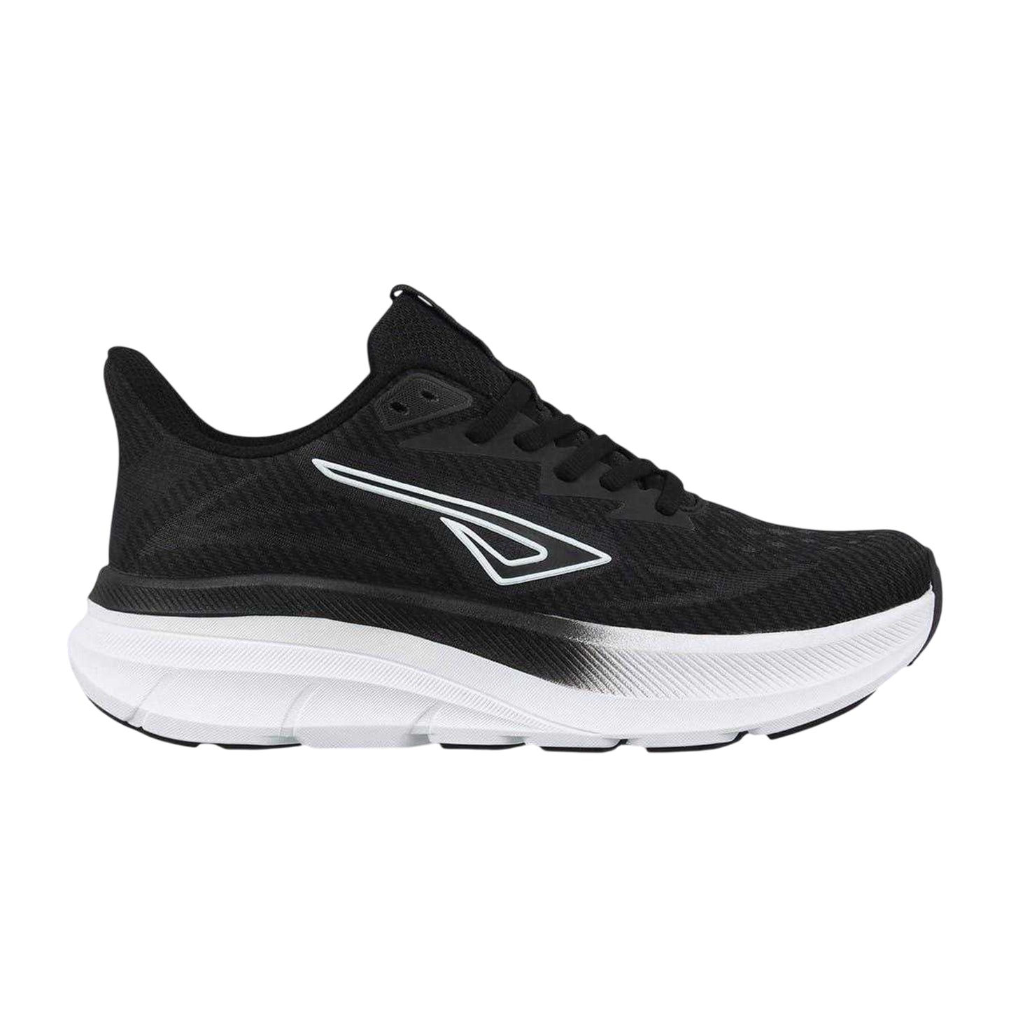 Black-White - Front - Aintree Womens-Ladies Cushioned Flat Trainers