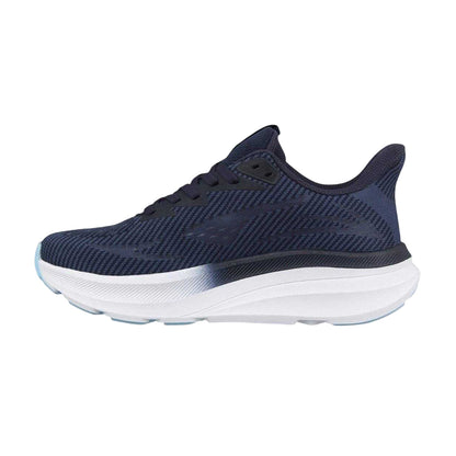 Navy-White - Back - Aintree Womens-Ladies Cushioned Flat Trainers