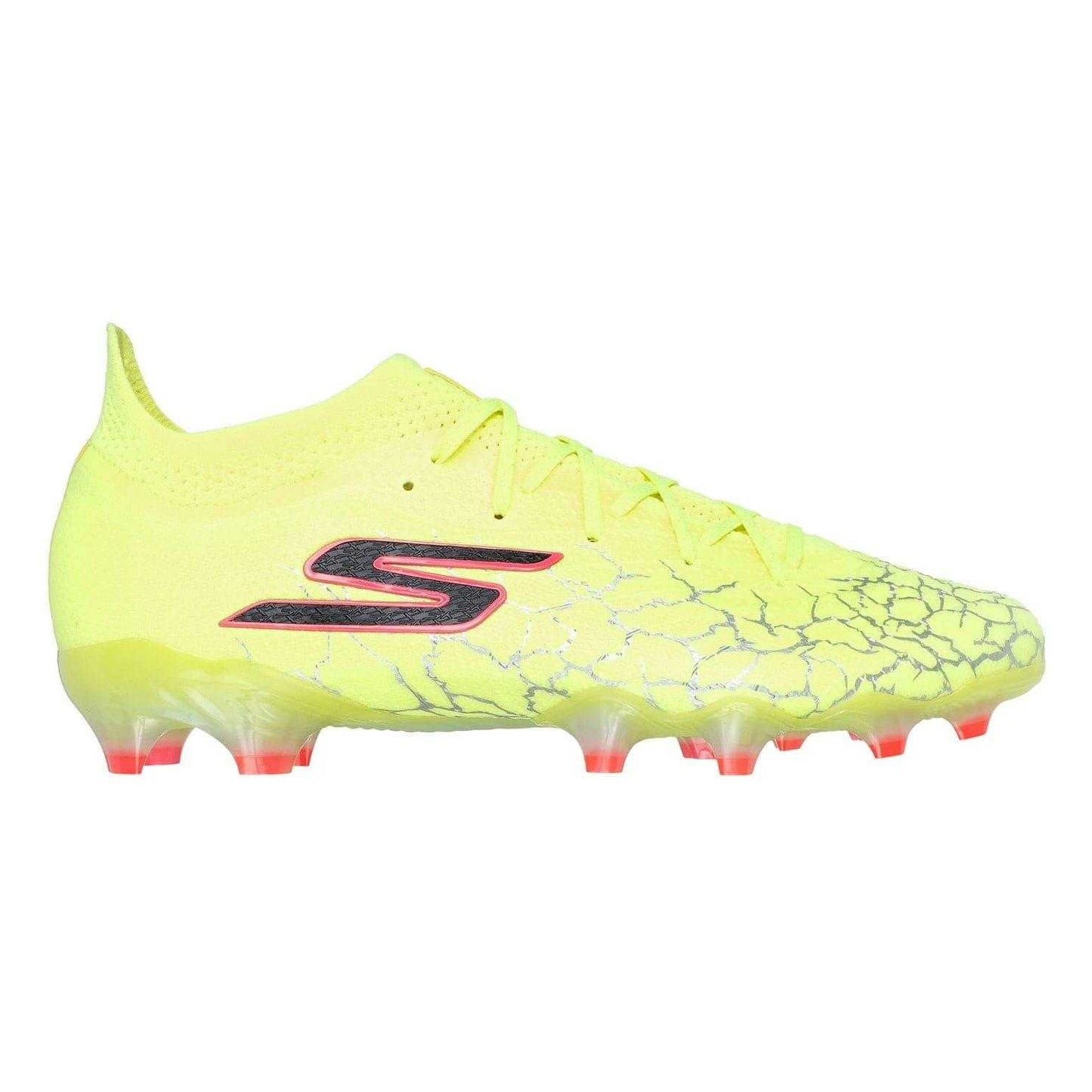 Yellow-Black - Back - Skechers Mens Elite Cracked Ice Firm Ground Football Boots