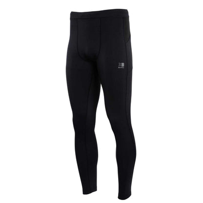Black - Side - Karrimor Mens Logo Running Tights