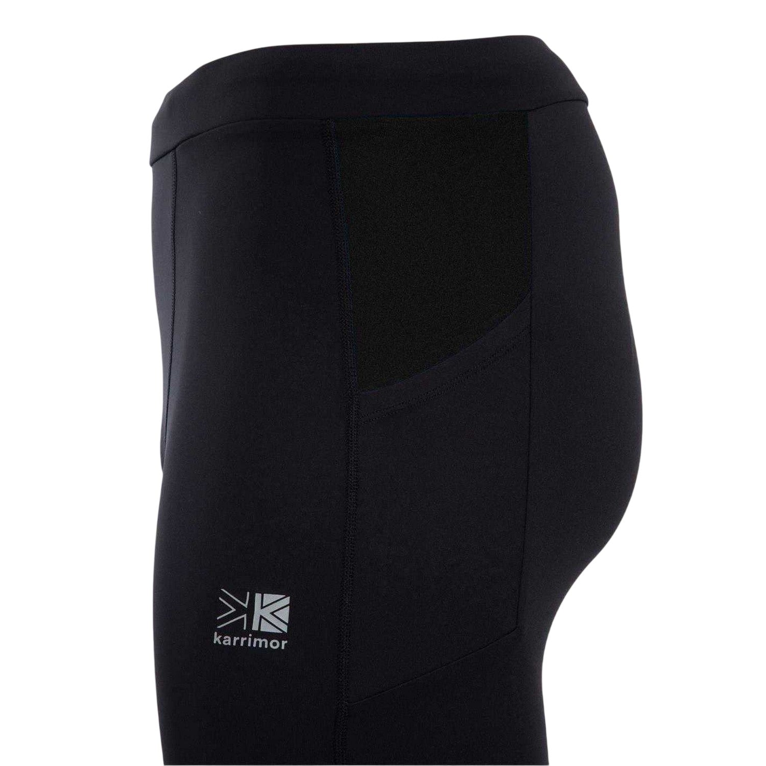 Black - Lifestyle - Karrimor Mens Logo Running Tights