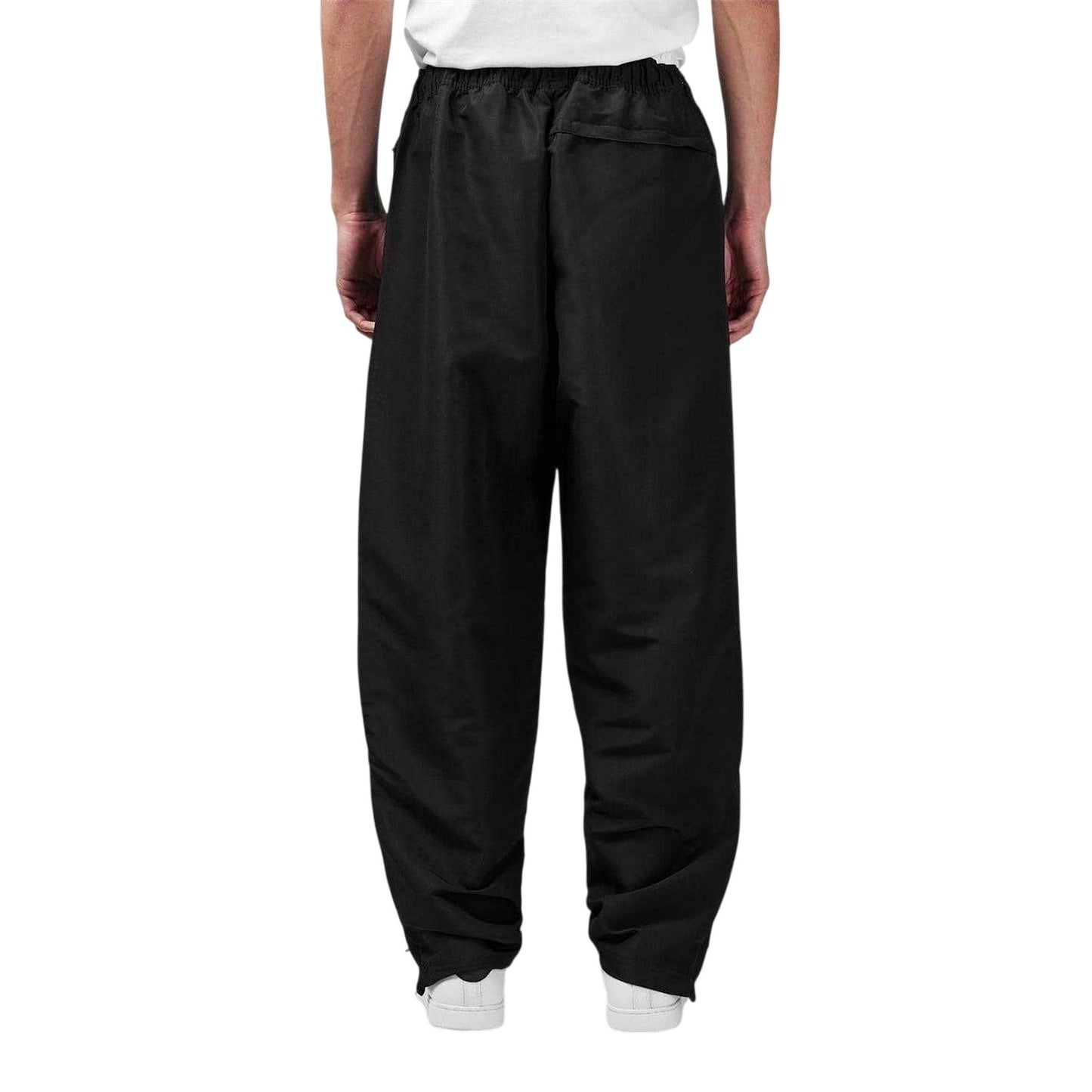 Black - Back - Lonsdale Mens Essential Oh Woven Tracksuit Bottoms
