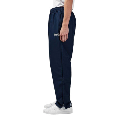 Navy - Side - Lonsdale Mens Essential Oh Woven Tracksuit Bottoms
