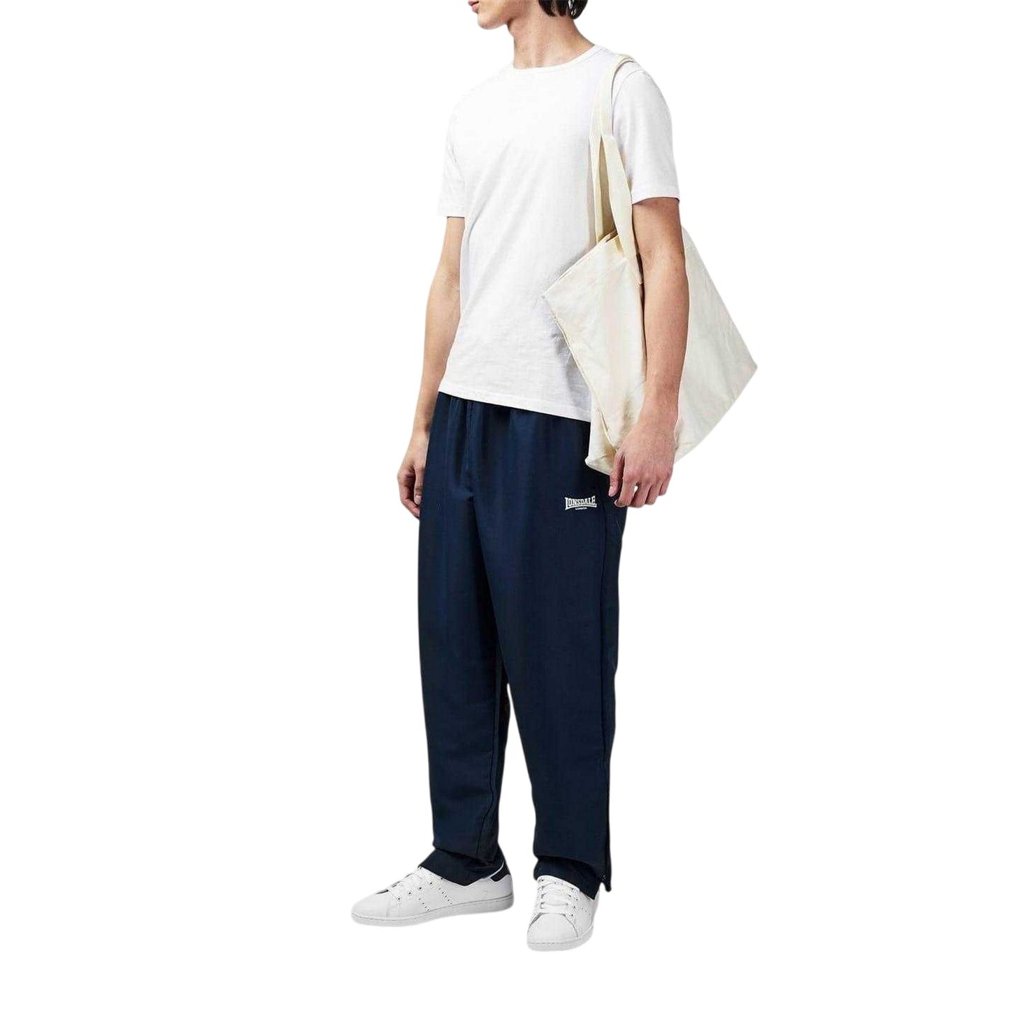 Navy - Lifestyle - Lonsdale Mens Essential Oh Woven Tracksuit Bottoms