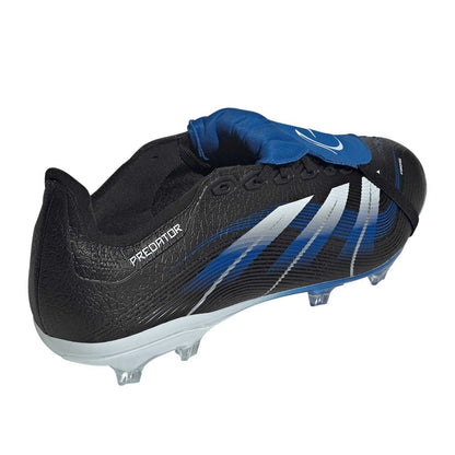 Black-Blue - Back - Adidas Mens League Fold Over Synthetic Firm Ground Football Boots