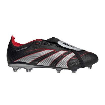 Black-Red - Side - Adidas Mens League Fold Over Synthetic Firm Ground Football Boots