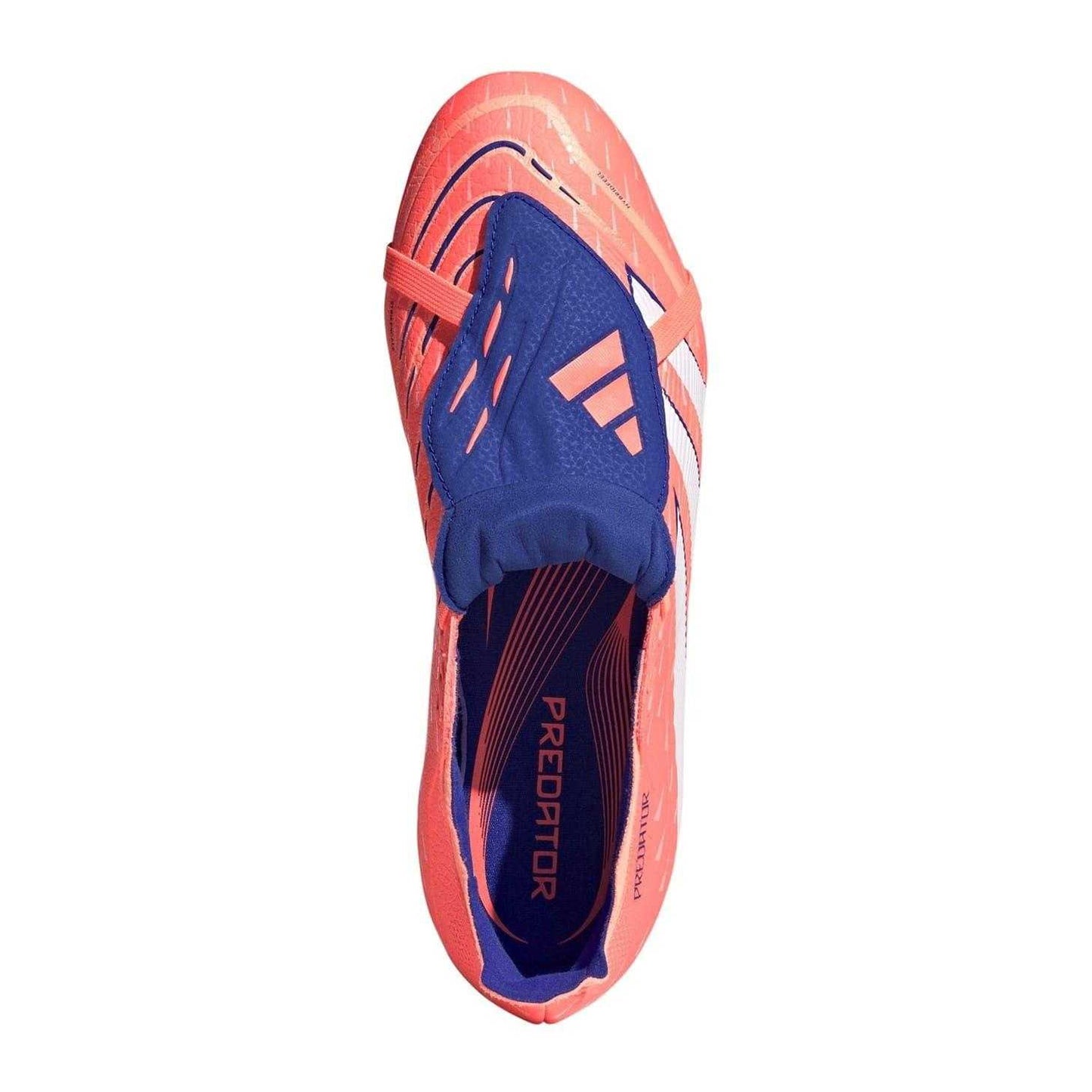 Orange-White - Lifestyle - Adidas Mens League Fold Over Synthetic Firm Ground Football Boots
