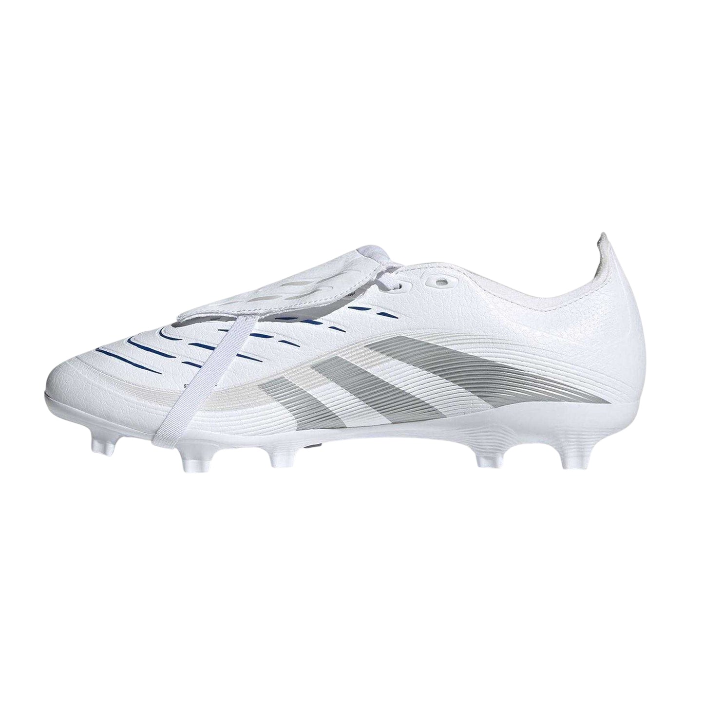White - Side - Adidas Mens League Fold Over Synthetic Firm Ground Football Boots