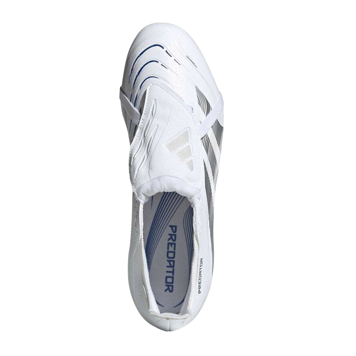 White - Lifestyle - Adidas Mens League Fold Over Synthetic Firm Ground Football Boots