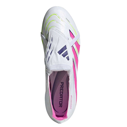 White-Pink - Lifestyle - Adidas Mens League Fold Over Synthetic Firm Ground Football Boots