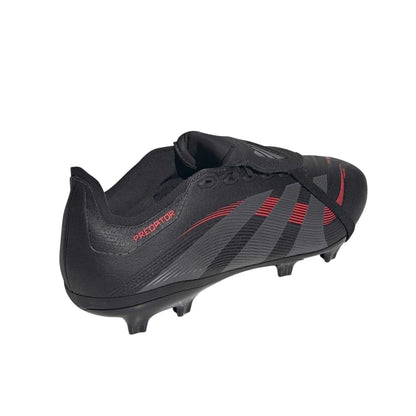 Black-Grey - Back - Adidas Mens League Fold Over Synthetic Firm Ground Football Boots