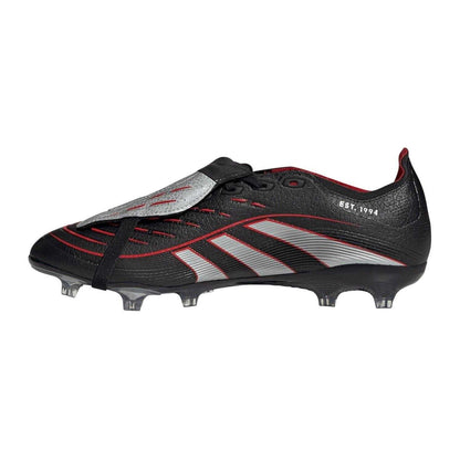 Black-Red - Back - Adidas Mens League Fold Over Synthetic Firm Ground Football Boots