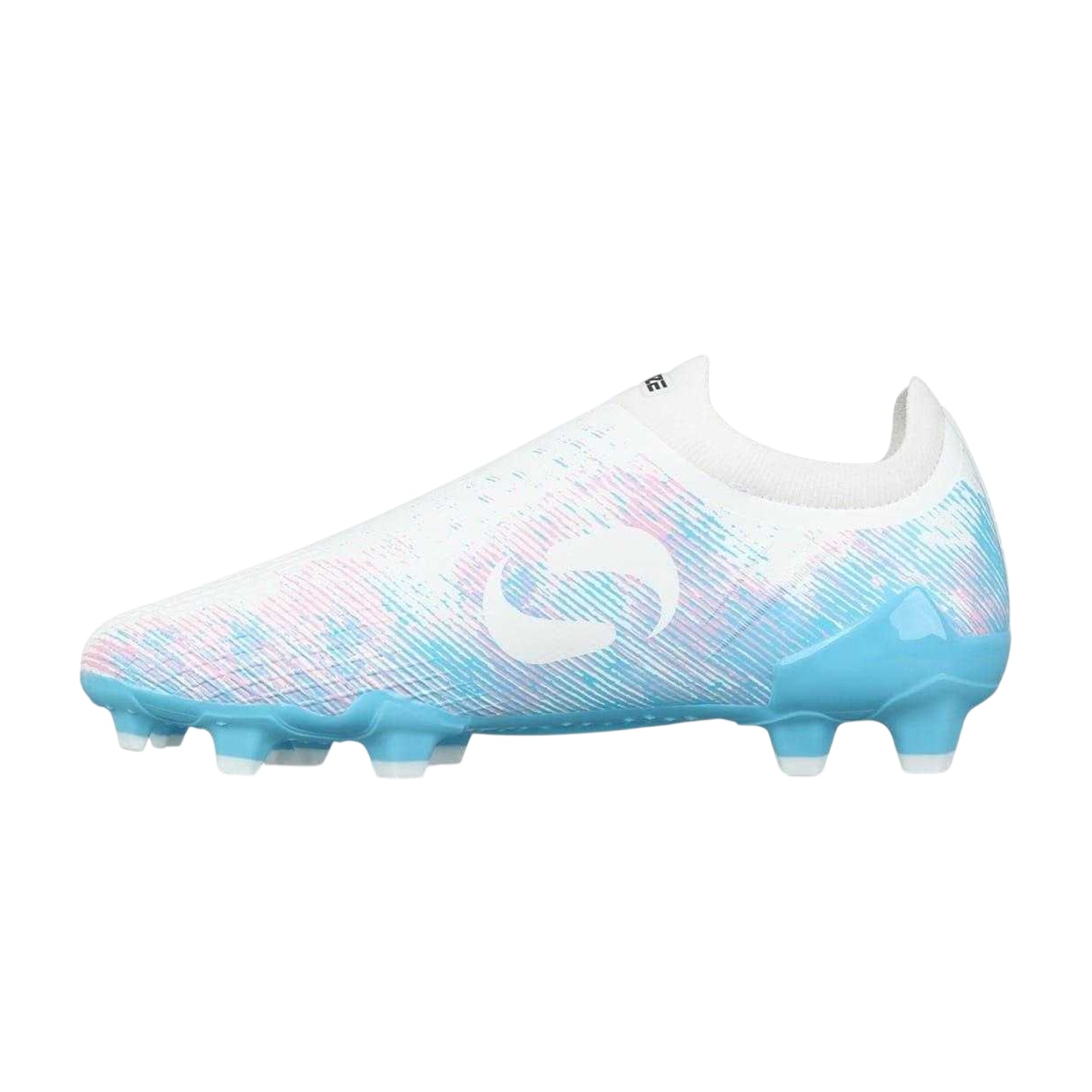 White-Pink-Blue - Back - Sondico Womens-Ladies Graphic Print Football Boots