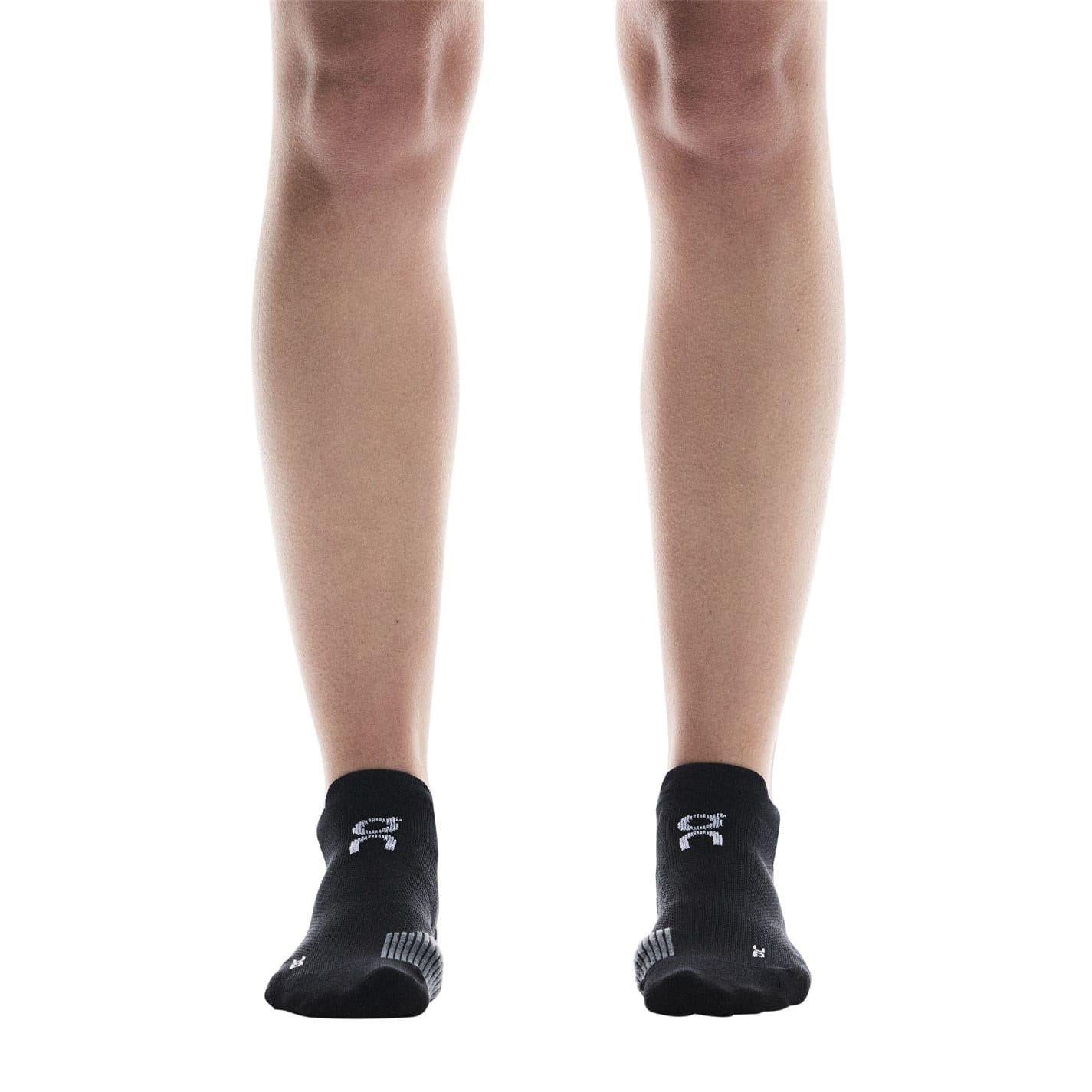 Black - Side - On Running Unisex Adult No-Show Socks