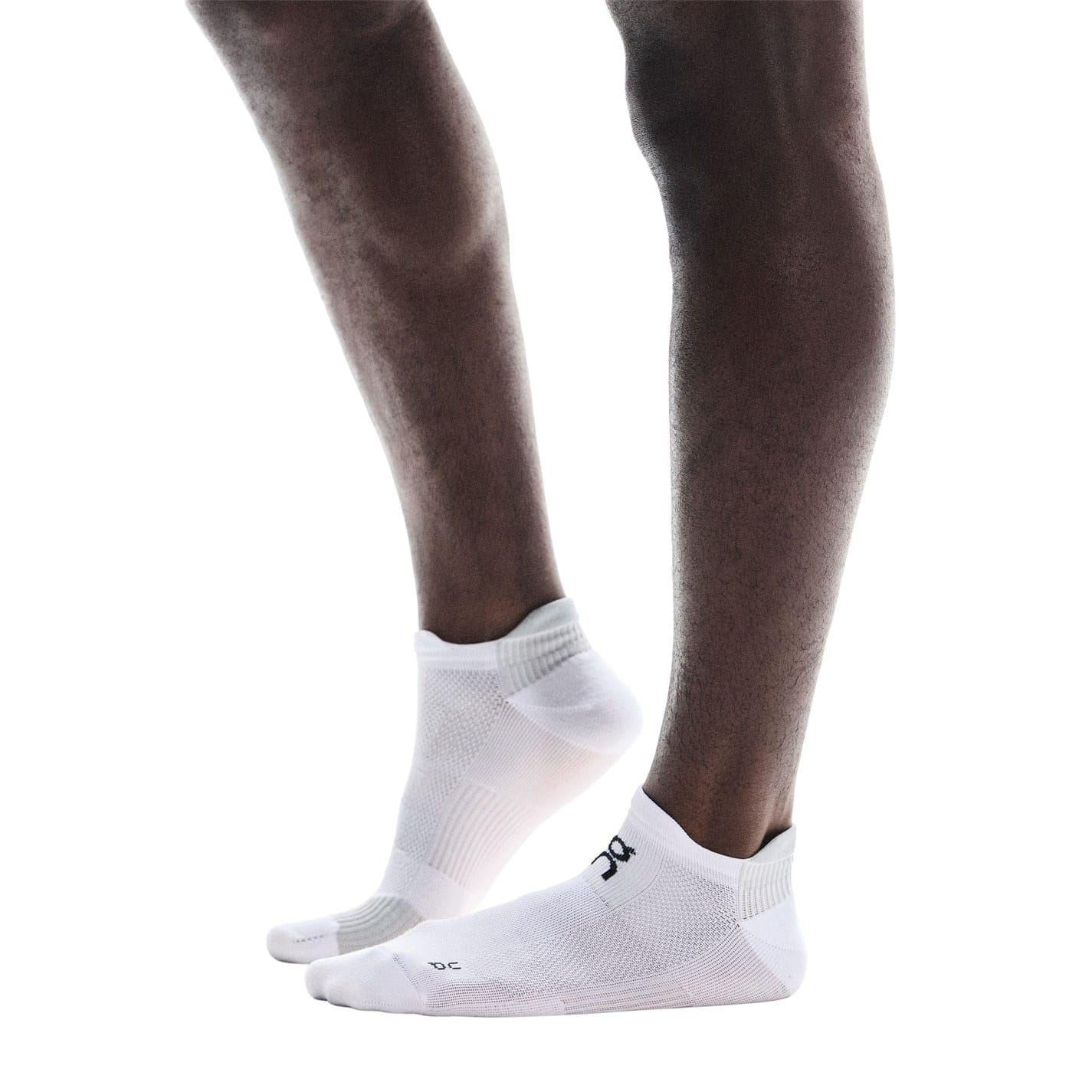 White - Side - On Running Unisex Adult No-Show Socks