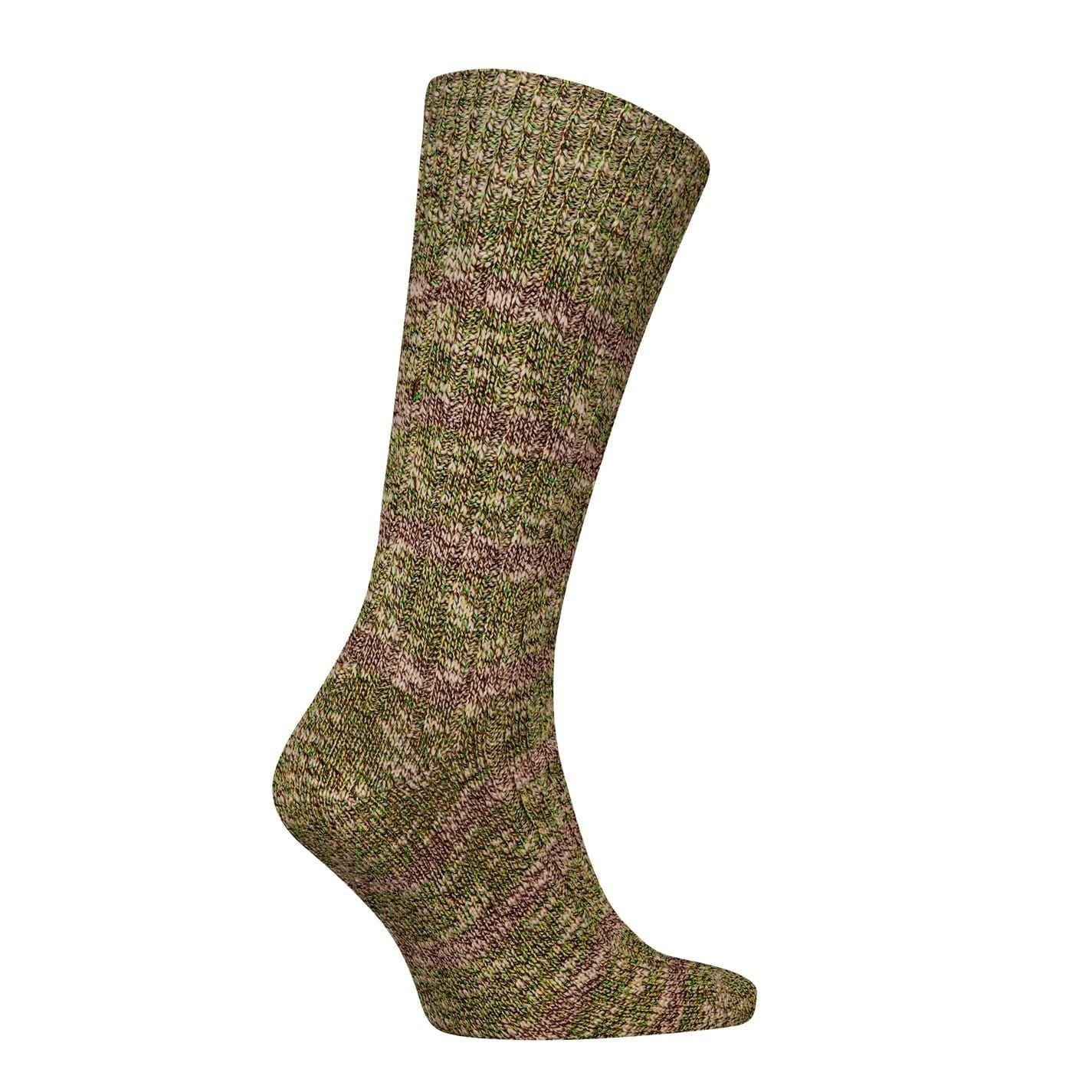 Khaki Green - Back - Tommy Hilfiger Mens Crew Socks