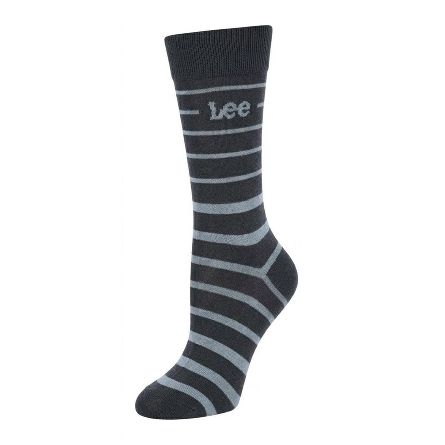 Blue - Back - Lee Mens Striped Socks (Pack of 3)