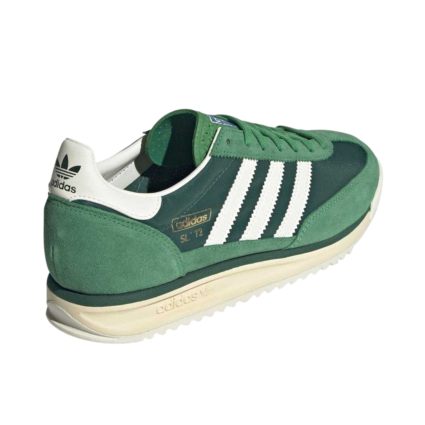 Green-White - Back - Adidas Womens-Ladies Sl72 Suede Trainers