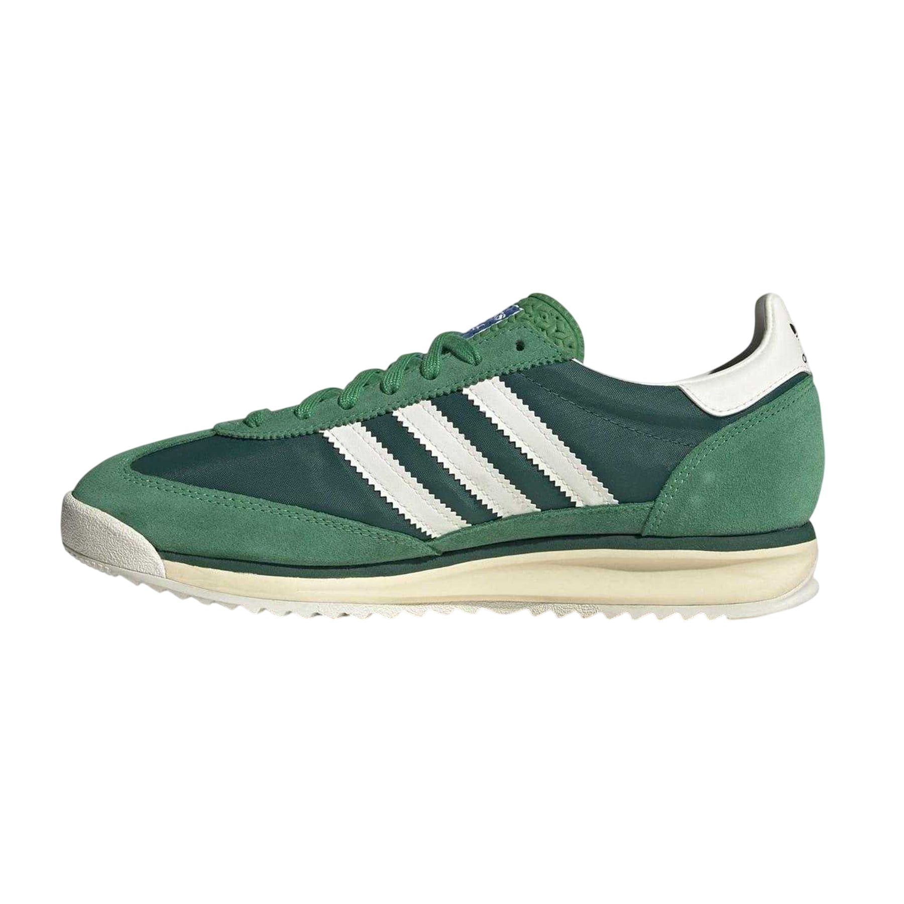 Green-White - Side - Adidas Womens-Ladies Sl72 Suede Trainers