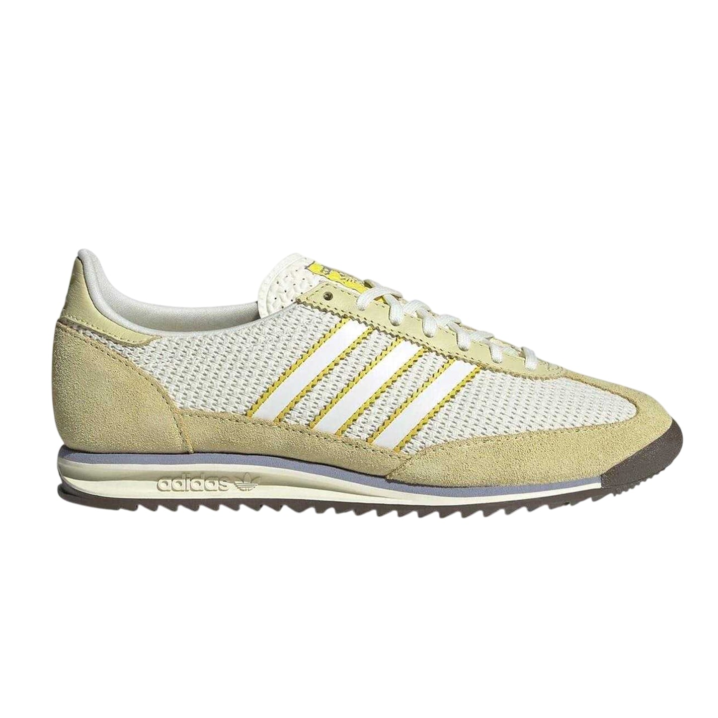 Neon Yellow - Front - Adidas Womens-Ladies Sl72 Suede Trainers