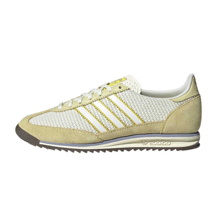 Neon Yellow - Back - Adidas Womens-Ladies Sl72 Suede Trainers
