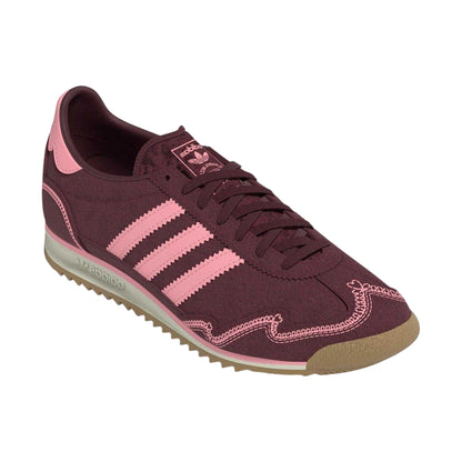 Pink - Front - Adidas Womens-Ladies Sl72 Suede Trainers