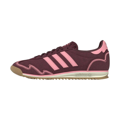 Pink - Back - Adidas Womens-Ladies Sl72 Suede Trainers