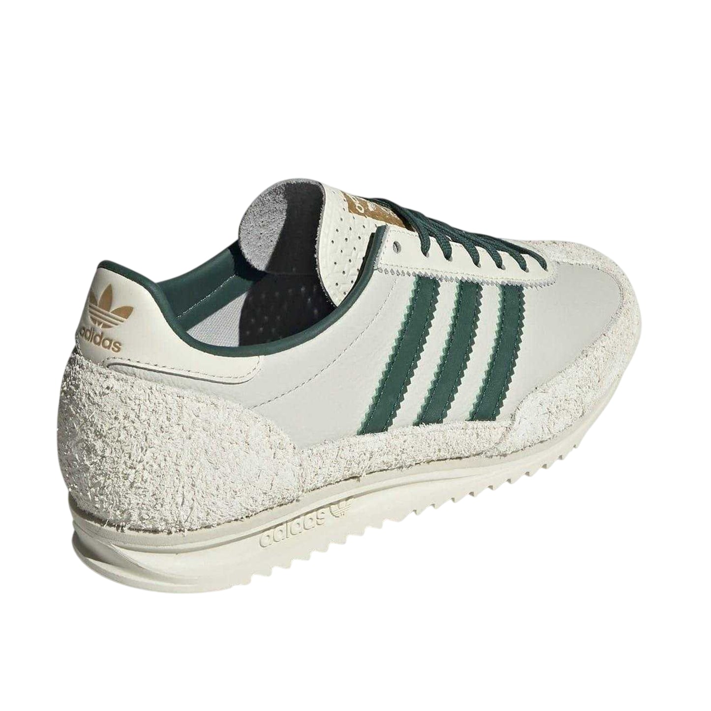 White-Green - Back - Adidas Womens-Ladies Sl72 Suede Trainers