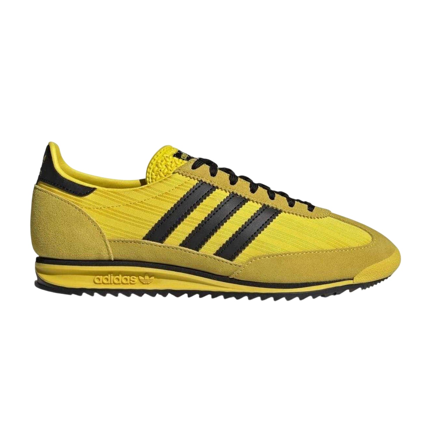 Yellow-Black - Front - Adidas Womens-Ladies Sl72 Suede Trainers