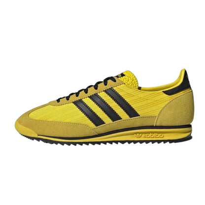 Yellow-Black - Back - Adidas Womens-Ladies Sl72 Suede Trainers