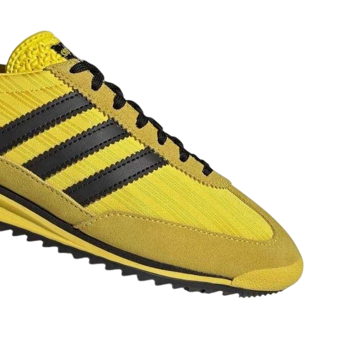 Yellow-Black - Side - Adidas Womens-Ladies Sl72 Suede Trainers