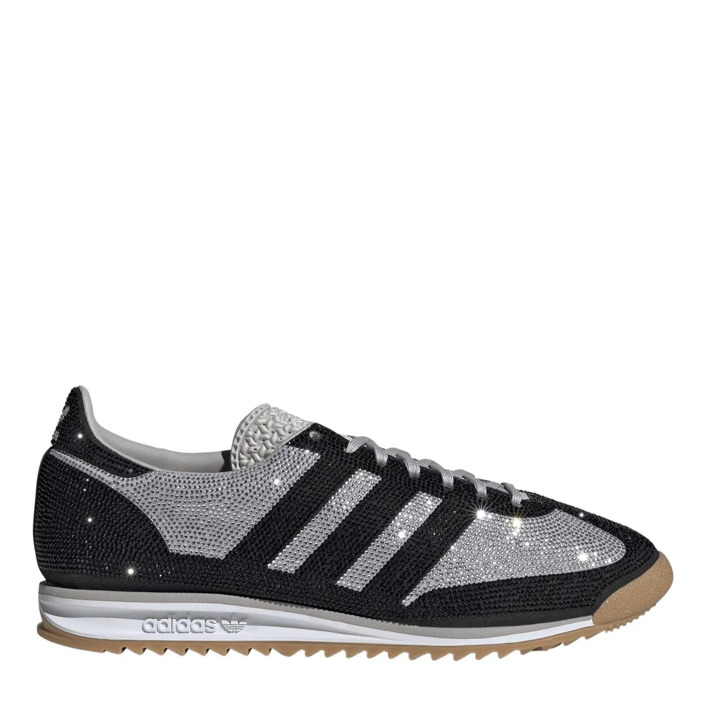 Black - Front - Adidas Womens-Ladies Sl72 Suede Trainers