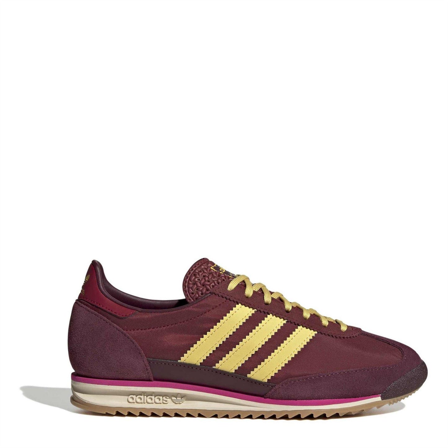Maroon - Front - Adidas Womens-Ladies Sl72 Suede Trainers