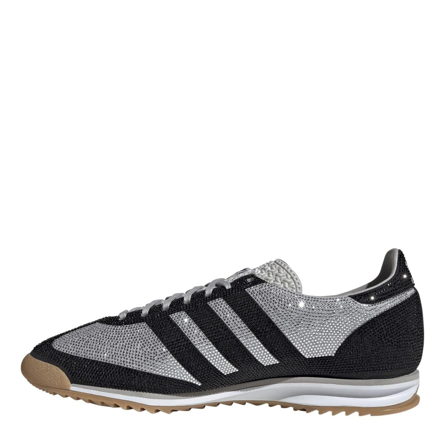 Black - Back - Adidas Womens-Ladies Sl72 Suede Trainers