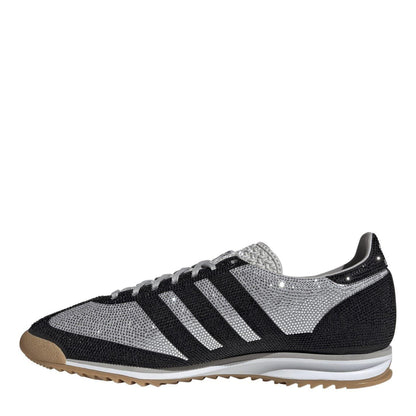Black - Back - Adidas Womens-Ladies Sl72 Suede Trainers