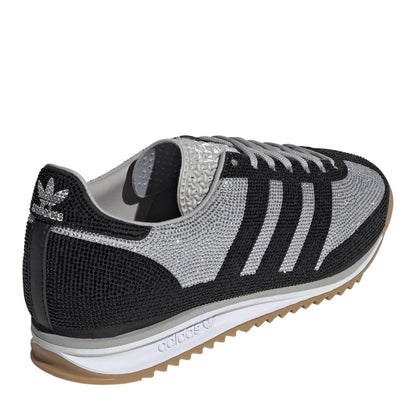 Black - Lifestyle - Adidas Womens-Ladies Sl72 Suede Trainers