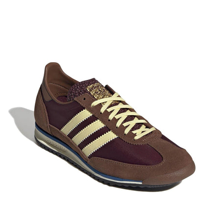 Maroon-Brown - Lifestyle - Adidas Womens-Ladies Sl72 Suede Trainers